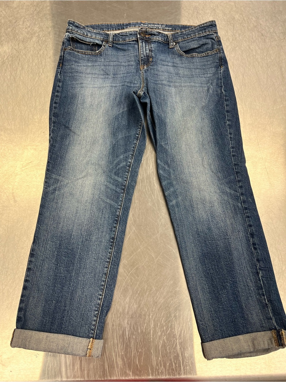 Gap Boyfriend Fit Cropped Jeans - Blue Women’s 16 or 33